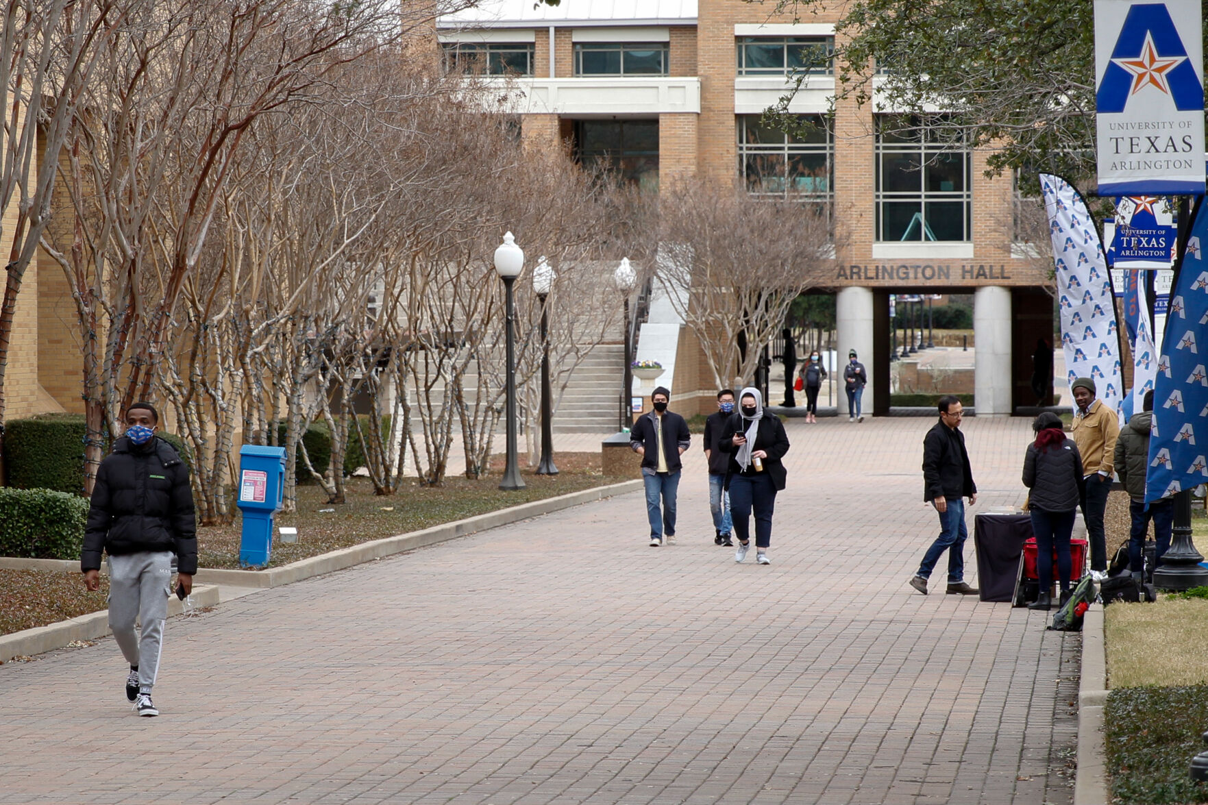 Photos: UTA campus comes back to life as students return for the first time since Thanksgiving break
